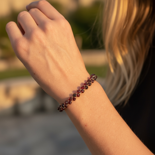 Parisienne Garnet Bracelet