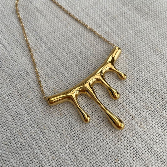 Drip Necklace gold