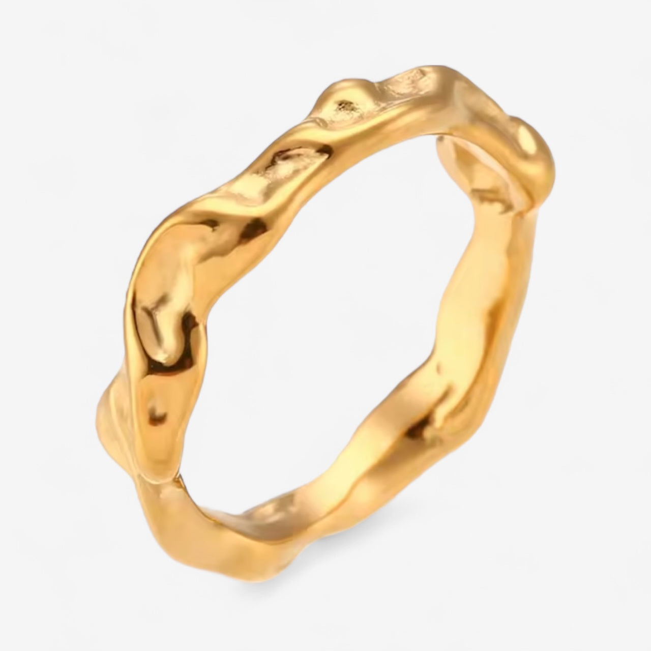 Golden Waves Ring