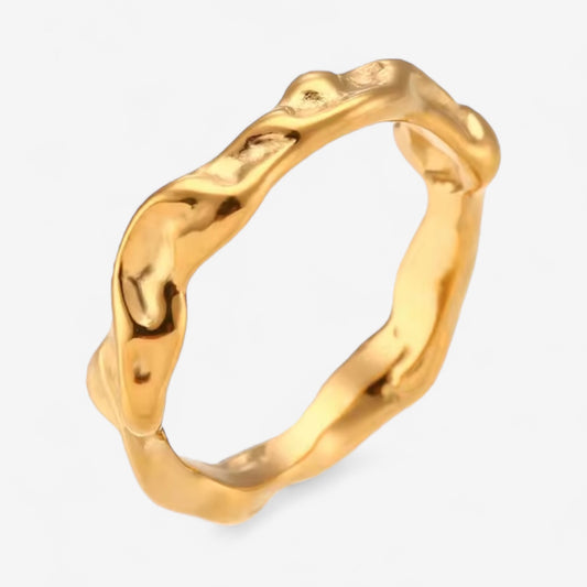 Golden Waves Ring