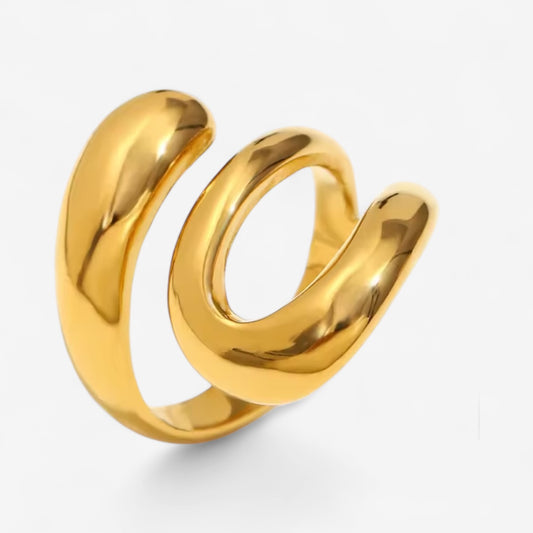 Panta Rhei Ring gold