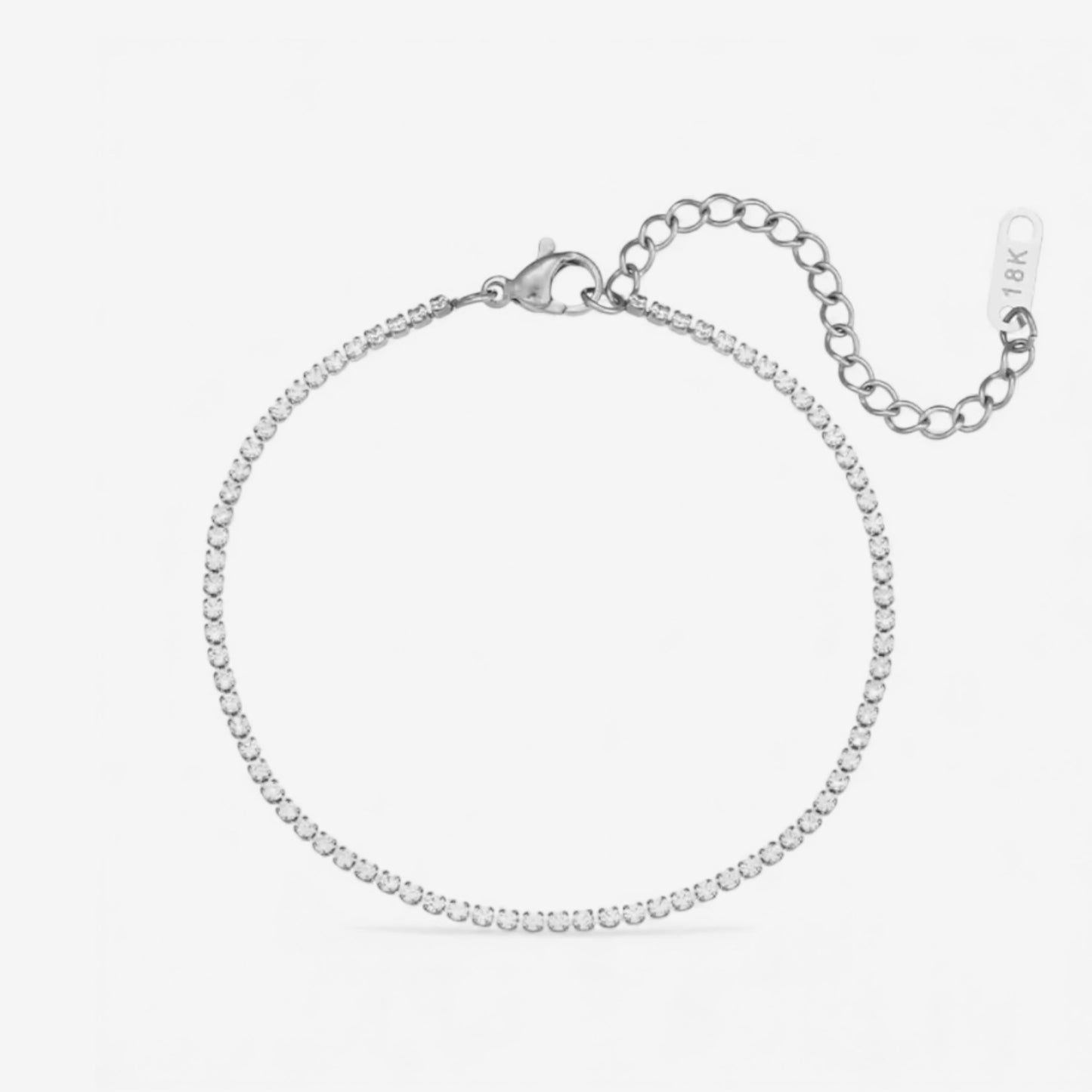 Dazzle 2mm Tennis Armband silfur