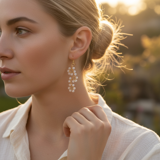 Moon Petals Earrings