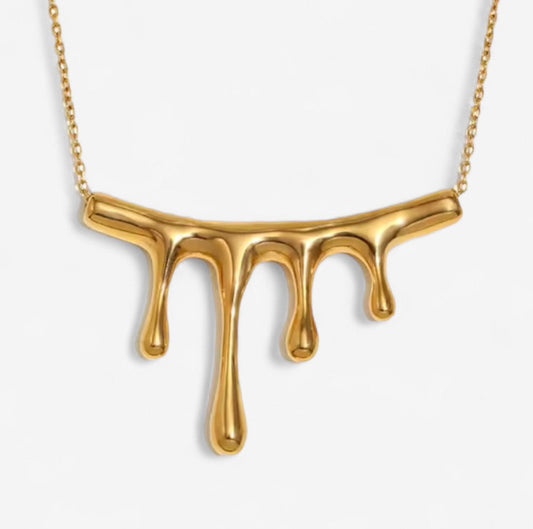 Drip Necklace gold