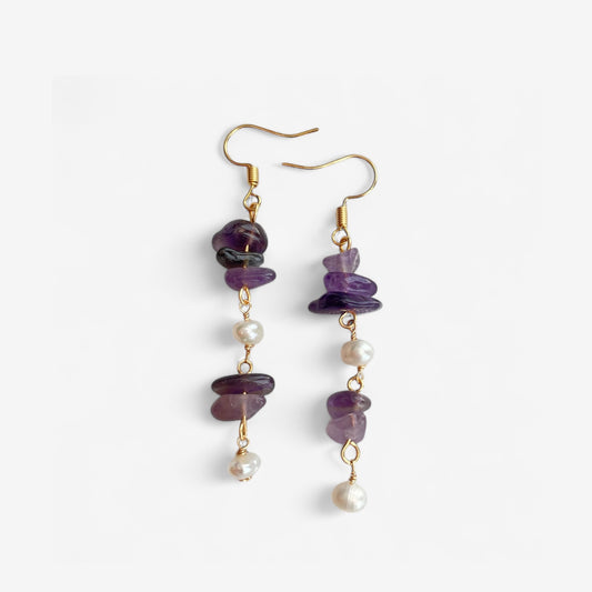 Aōra Earrings AMETHYST